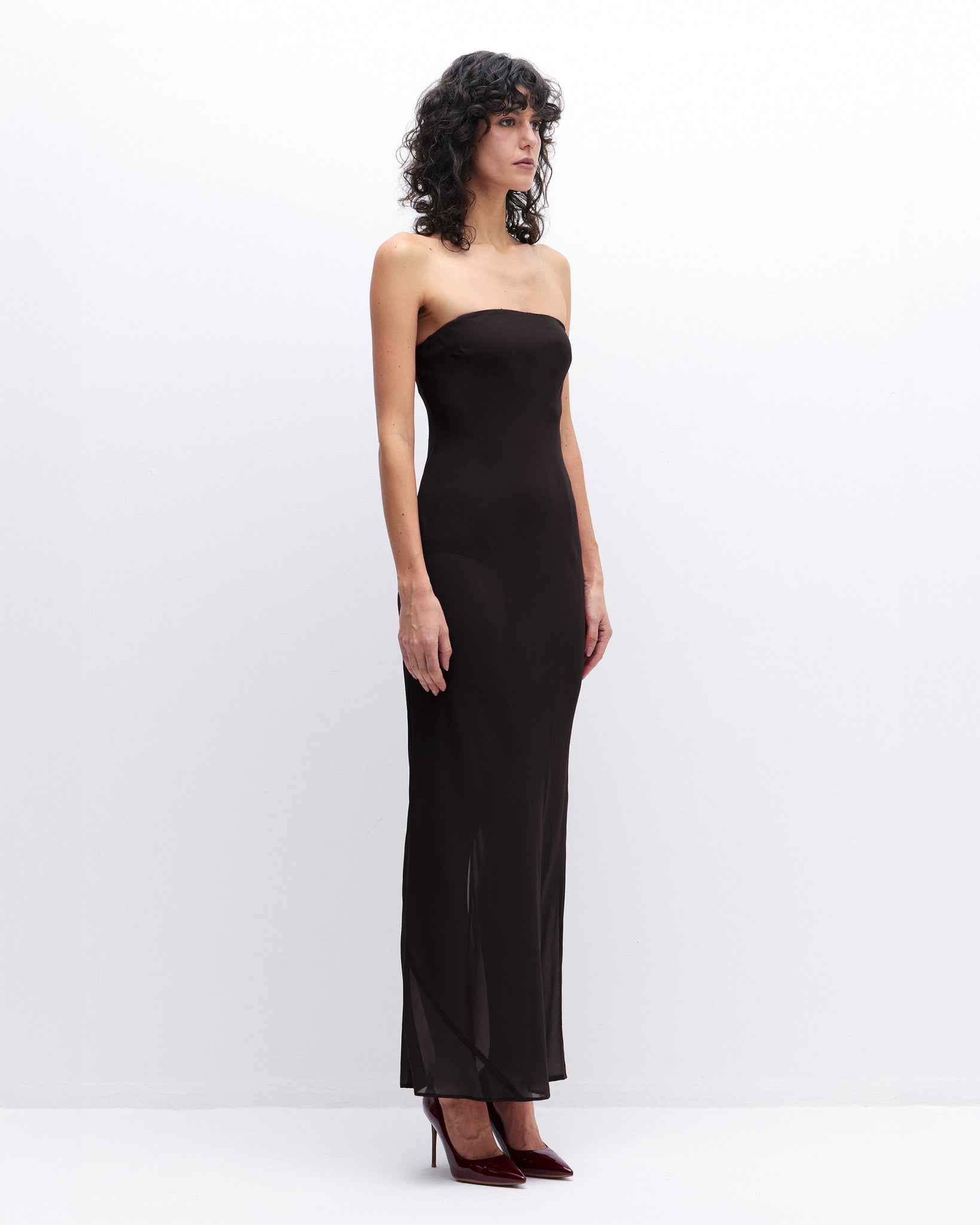 Maya Dress in Black Coffee