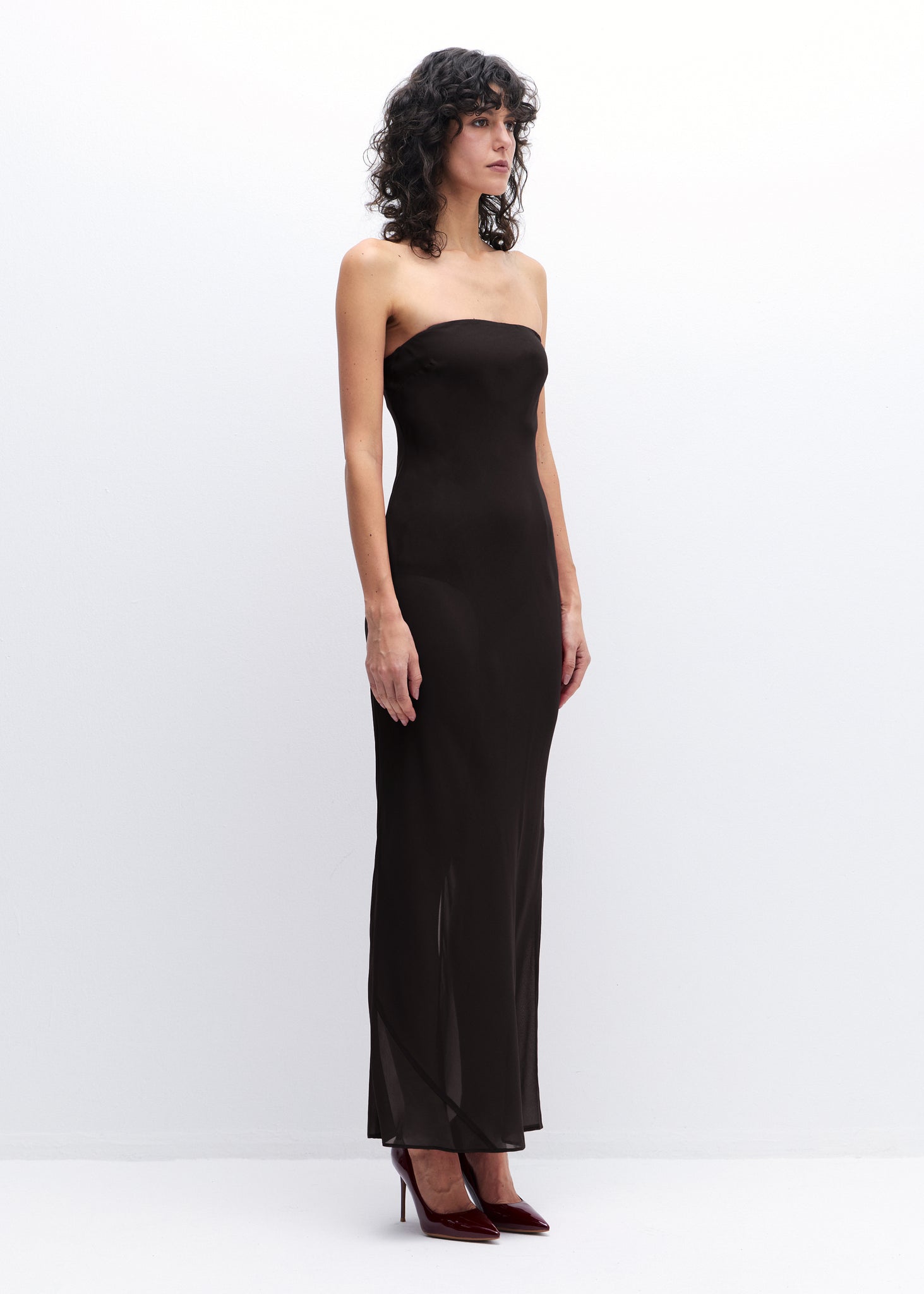 Maya Dress in Black Coffee
