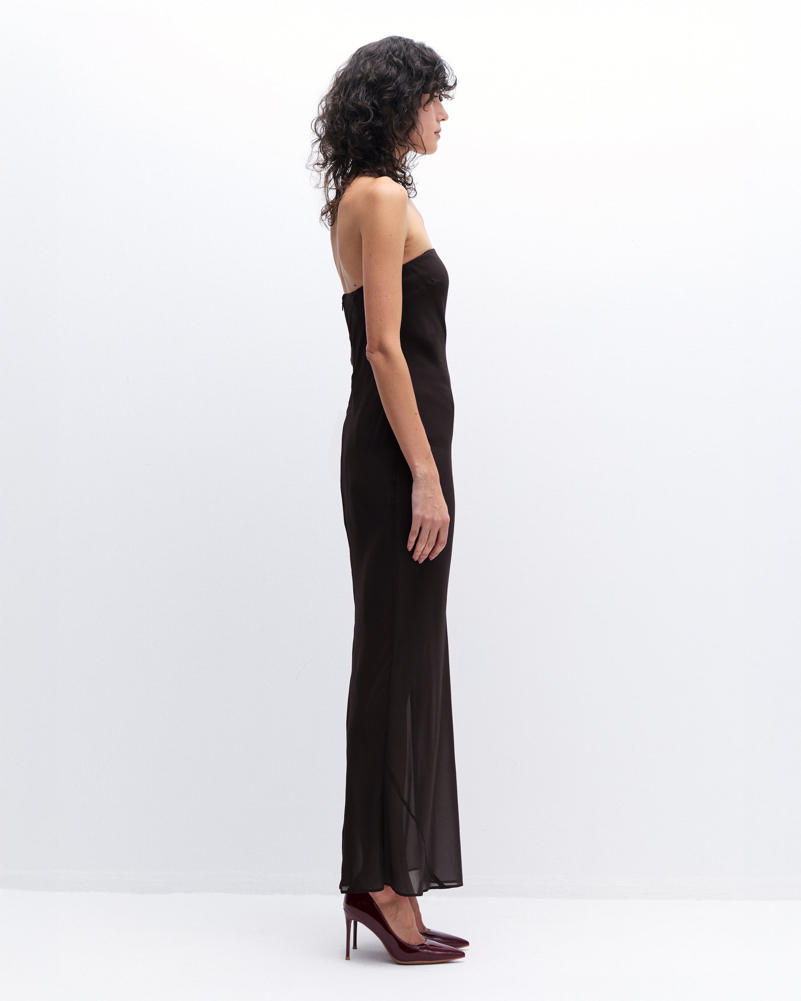 Maya Dress in Black Coffee