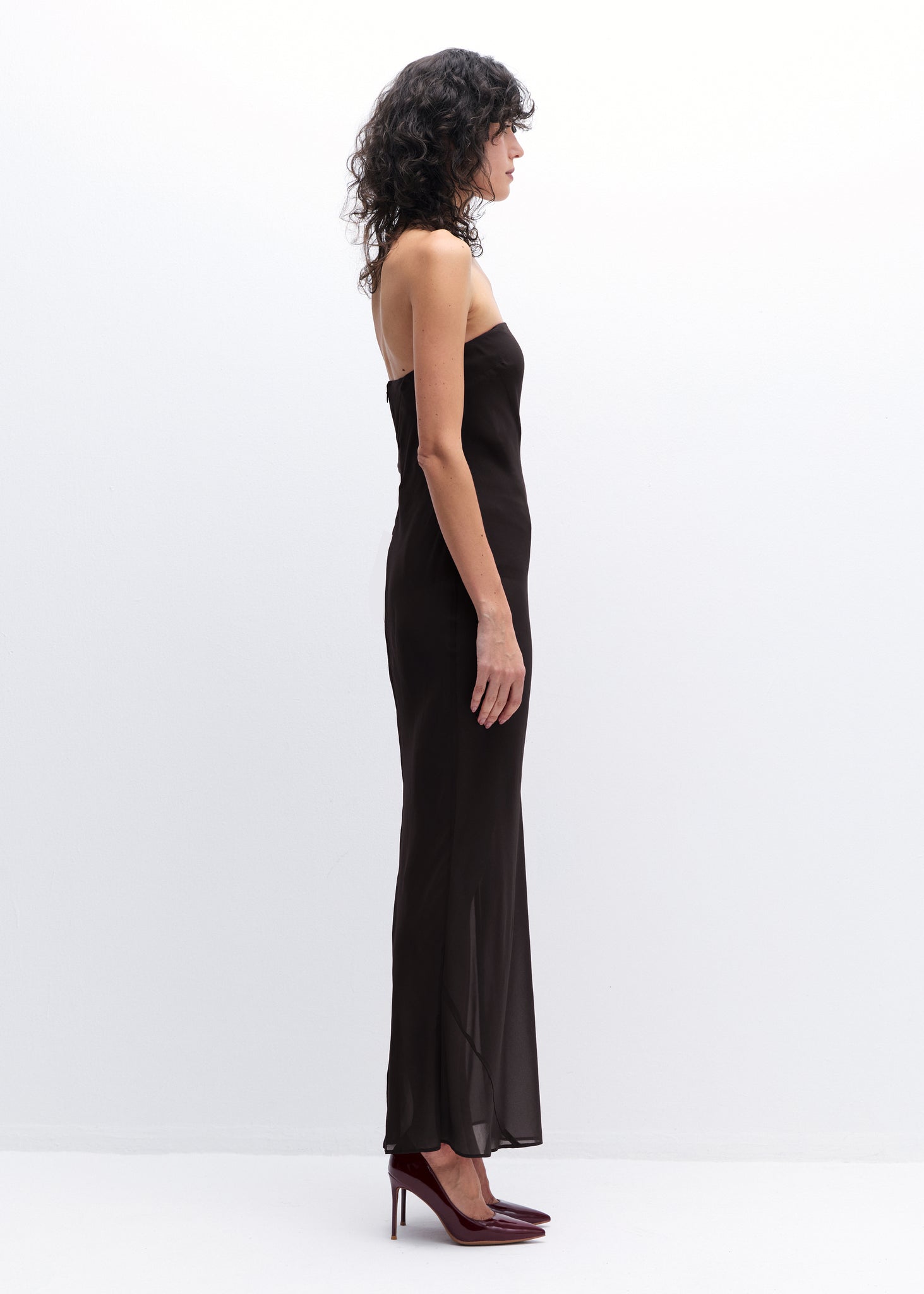 Maya Dress in Black Coffee