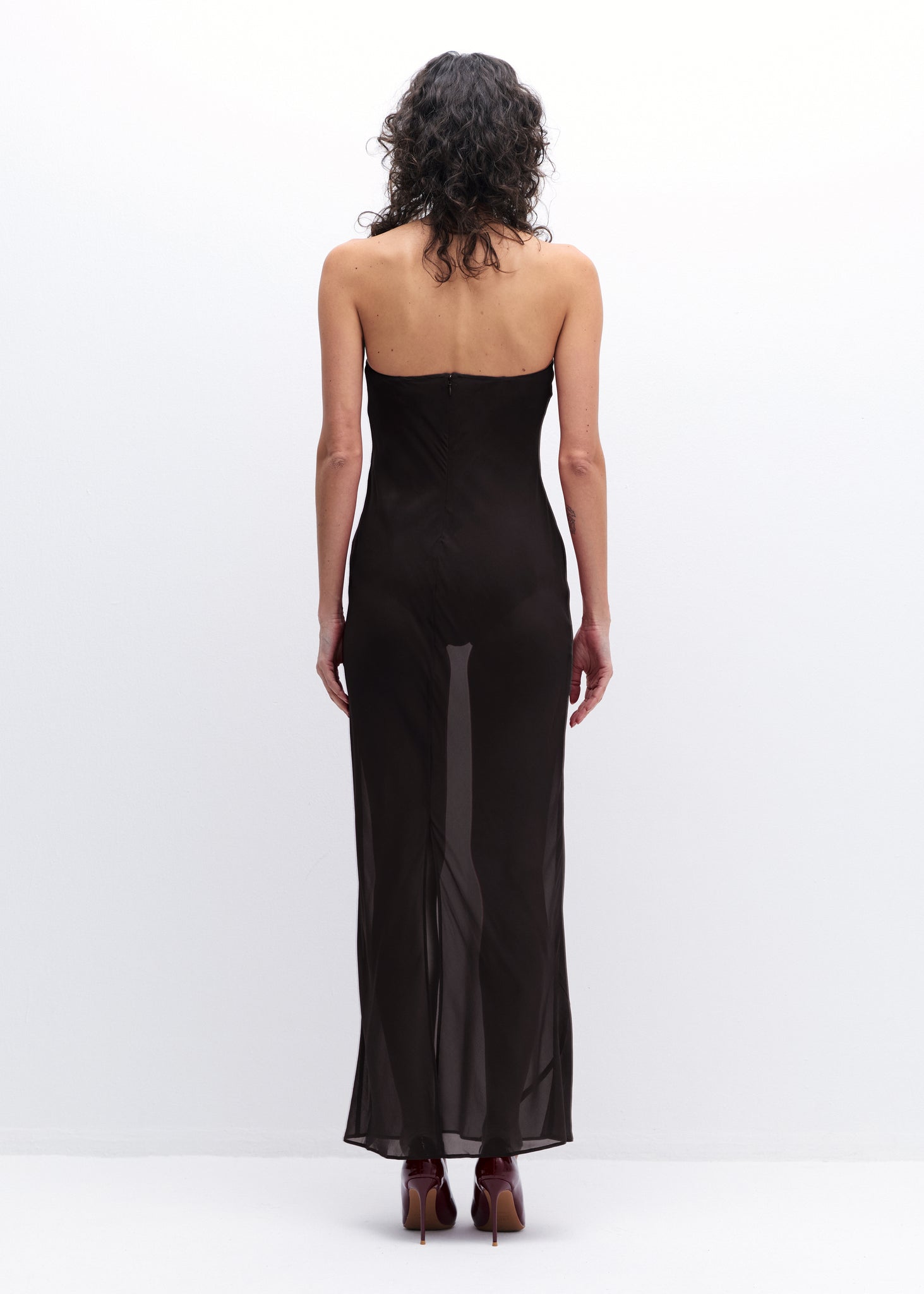 Maya Dress in Black Coffee