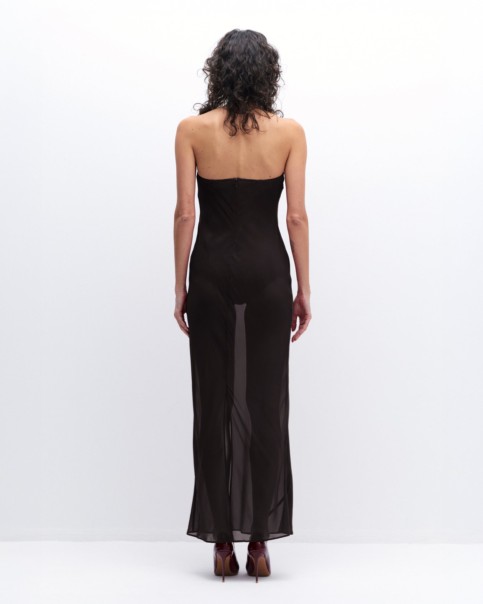 Maya Dress in Black Coffee