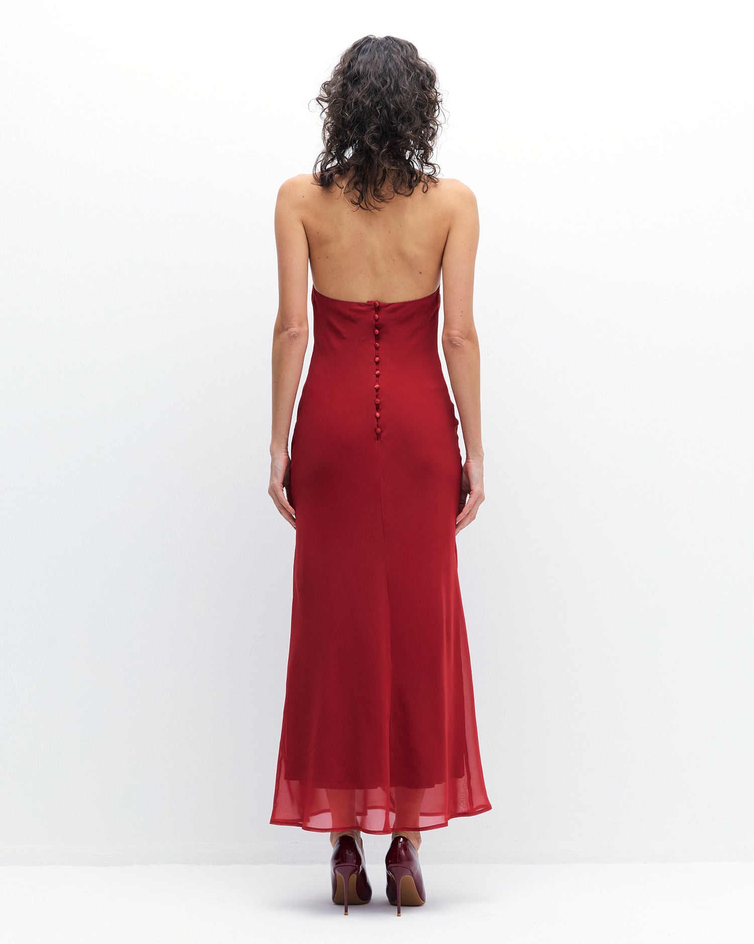 Lyla Dress in Red Dahlia