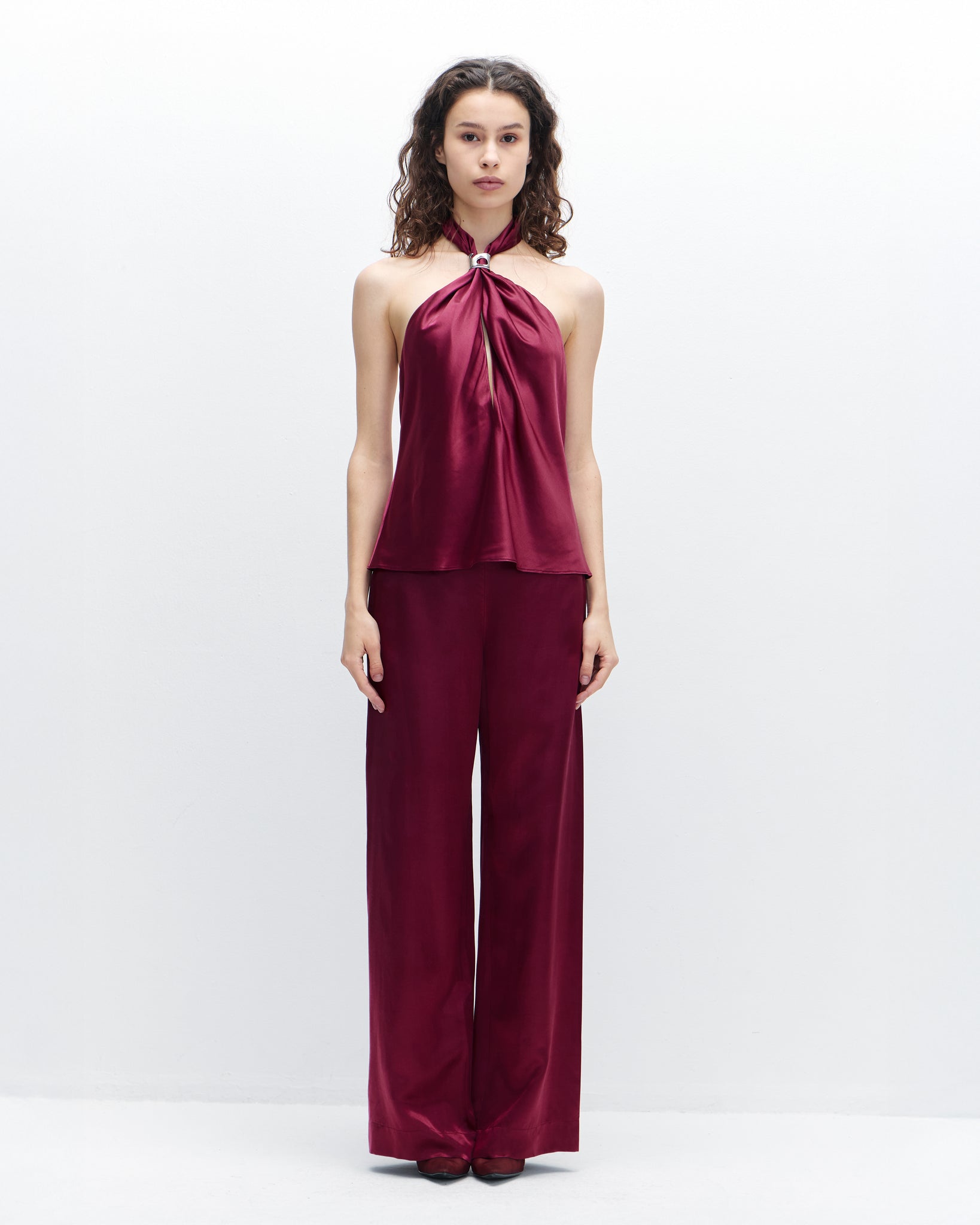 Rhiannon Pant in Burgundy