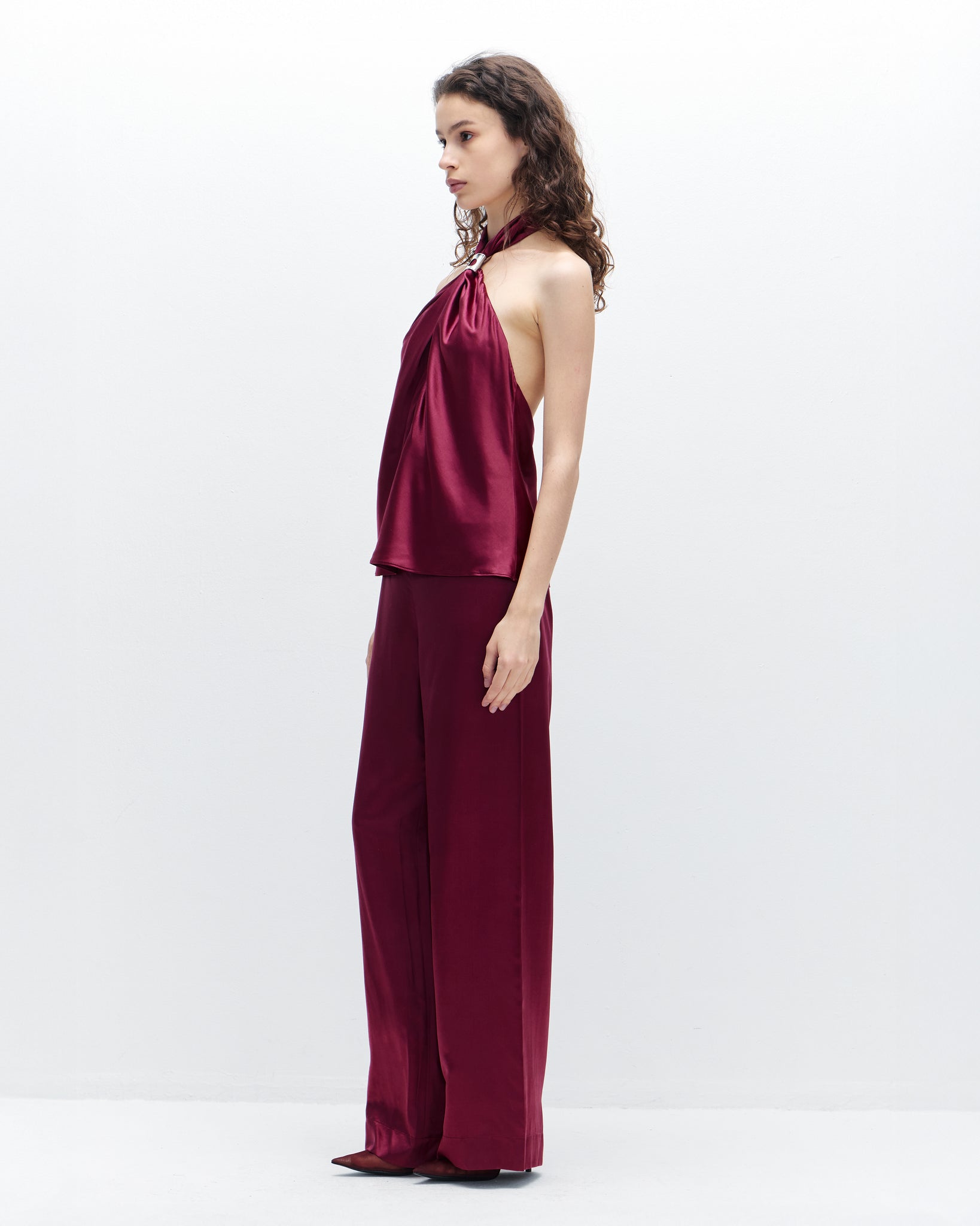 Rhiannon Pant in Burgundy