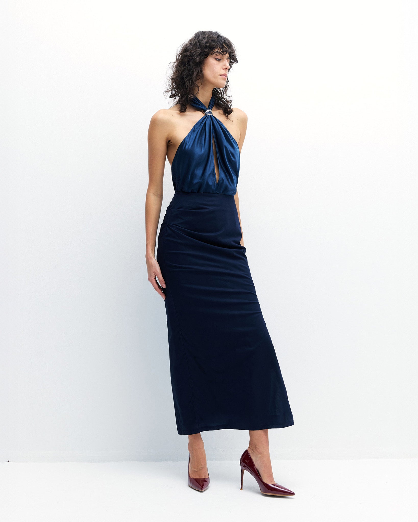 Hazel Skirt in Sky Captain