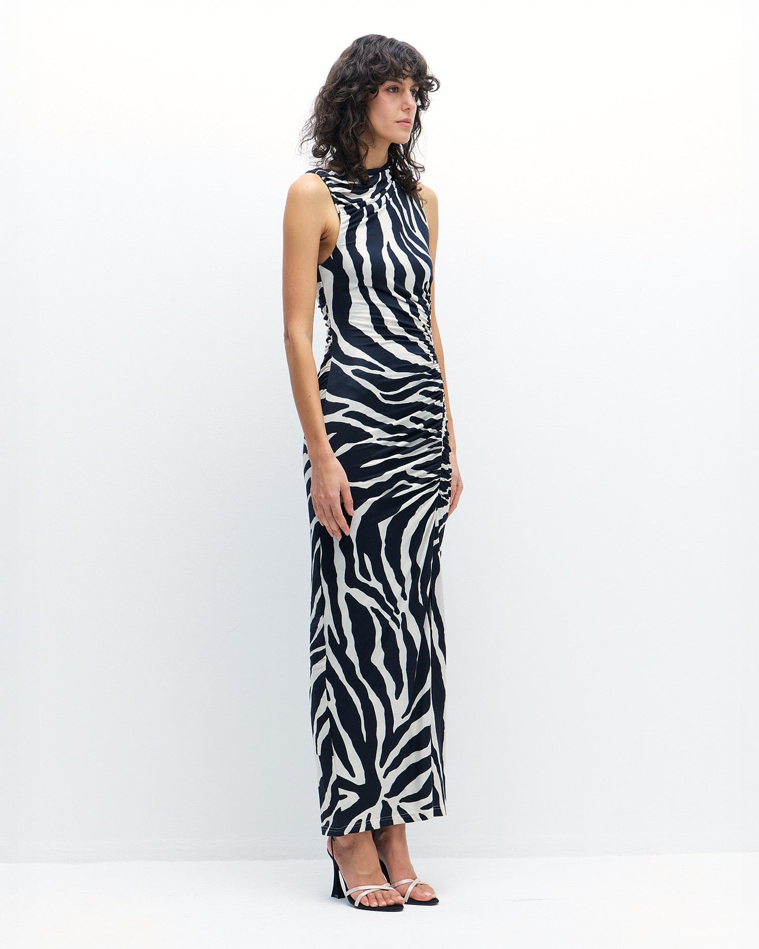 Giselle Dress in Zebra Print