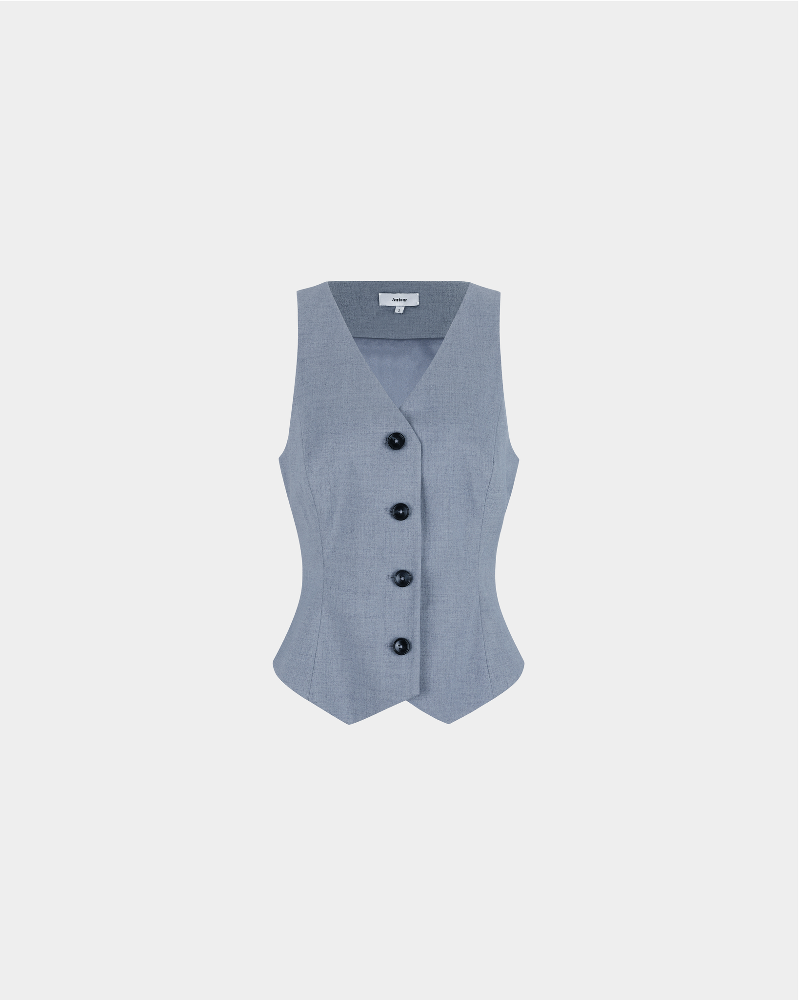 Juliette Vest in Blue-Grey