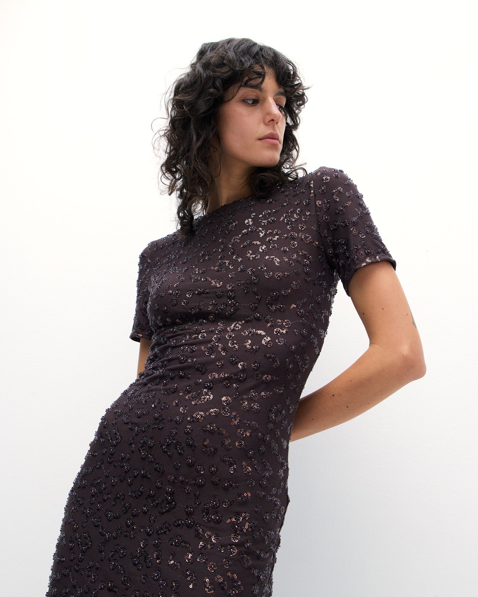 Klara Dress in Coffee Bean