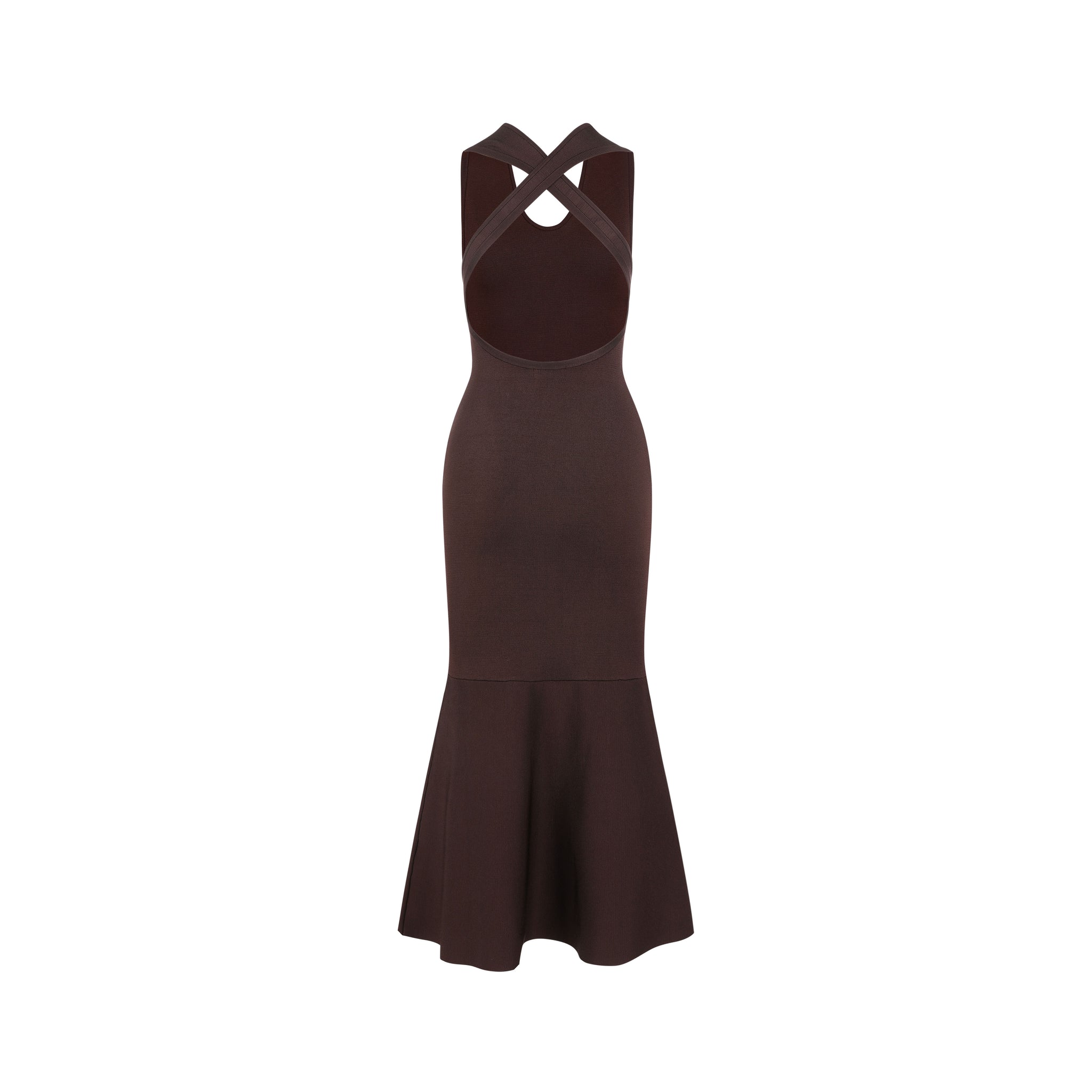 Alondra Dress-Dark Brown