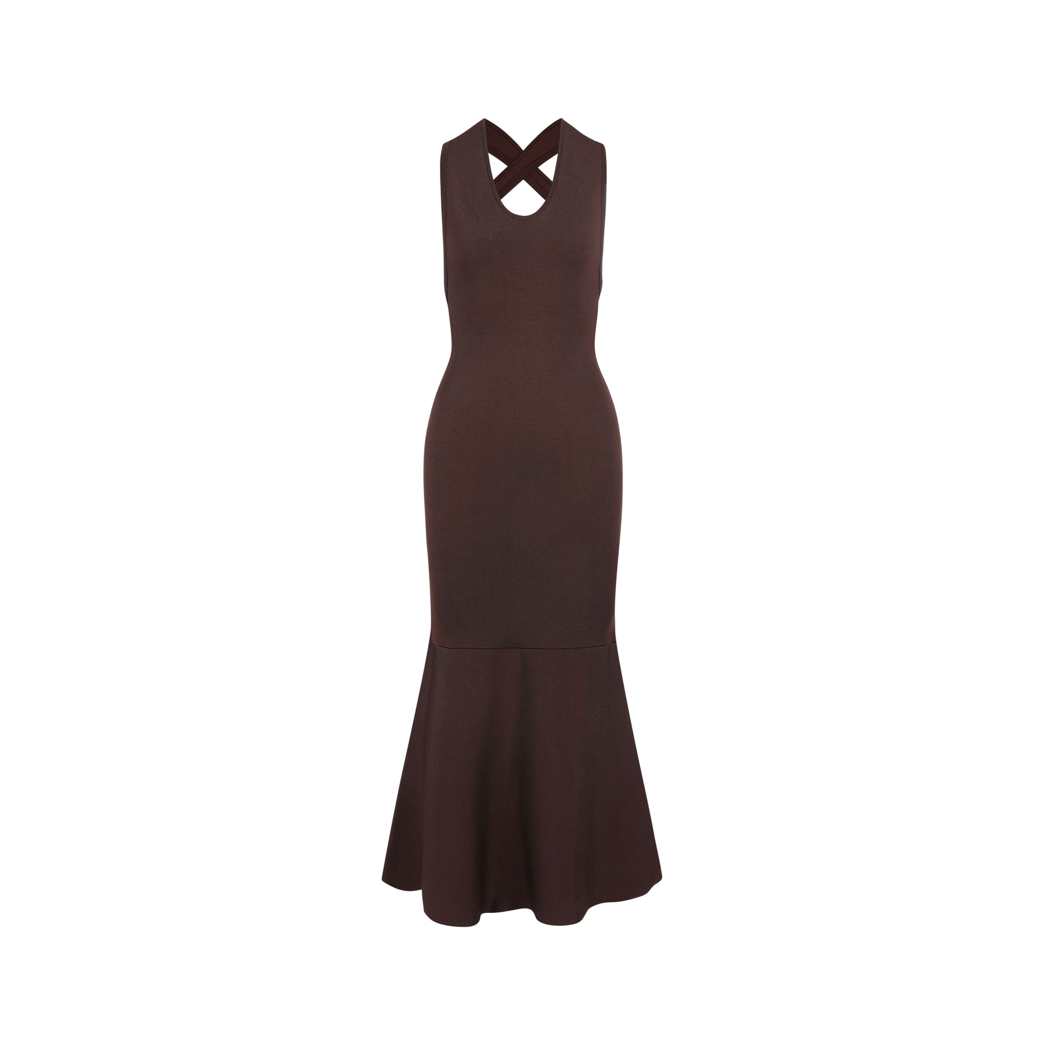 Alondra Dress-Dark Brown