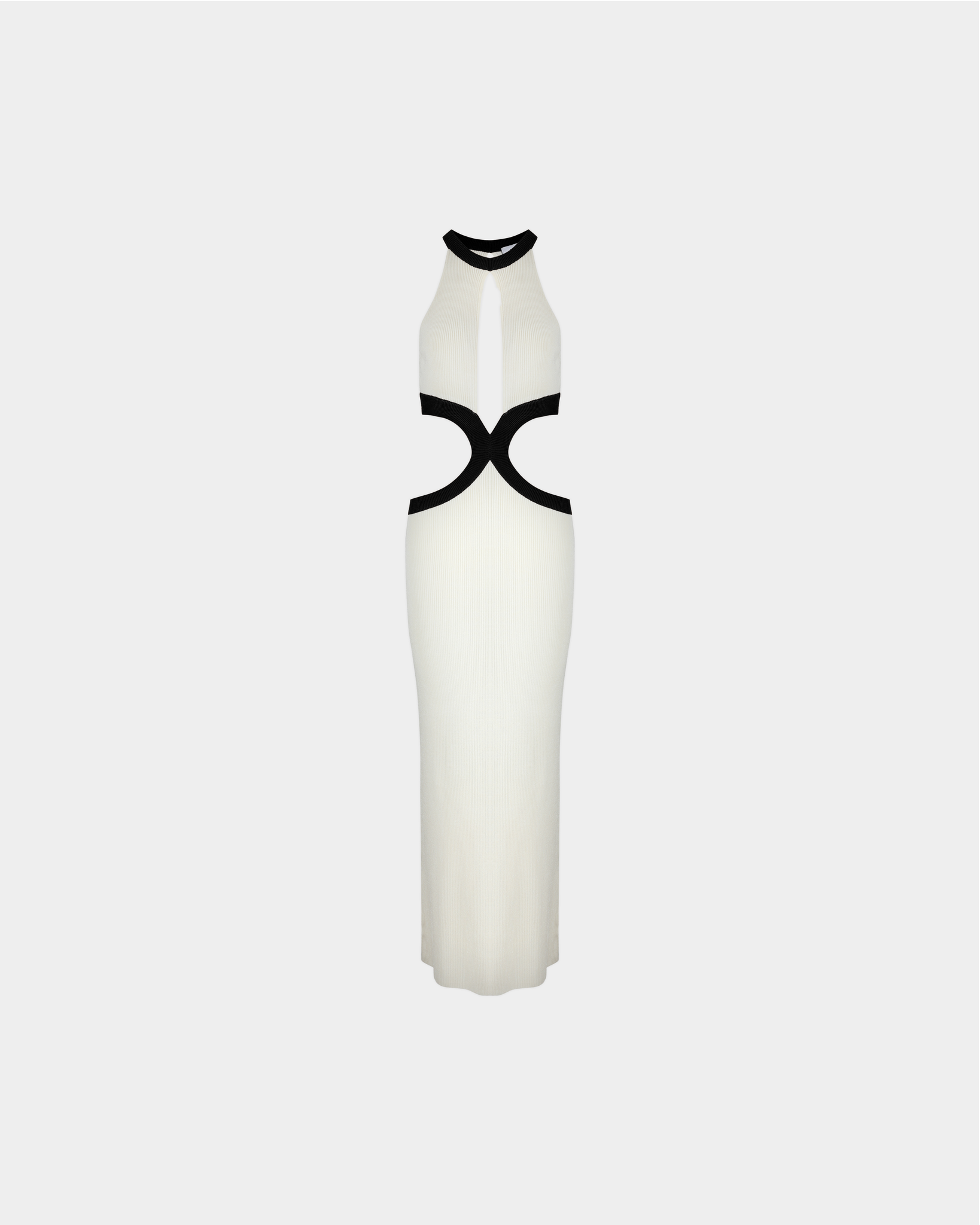 cream dress with black Bridget Dress in Cream & Black
