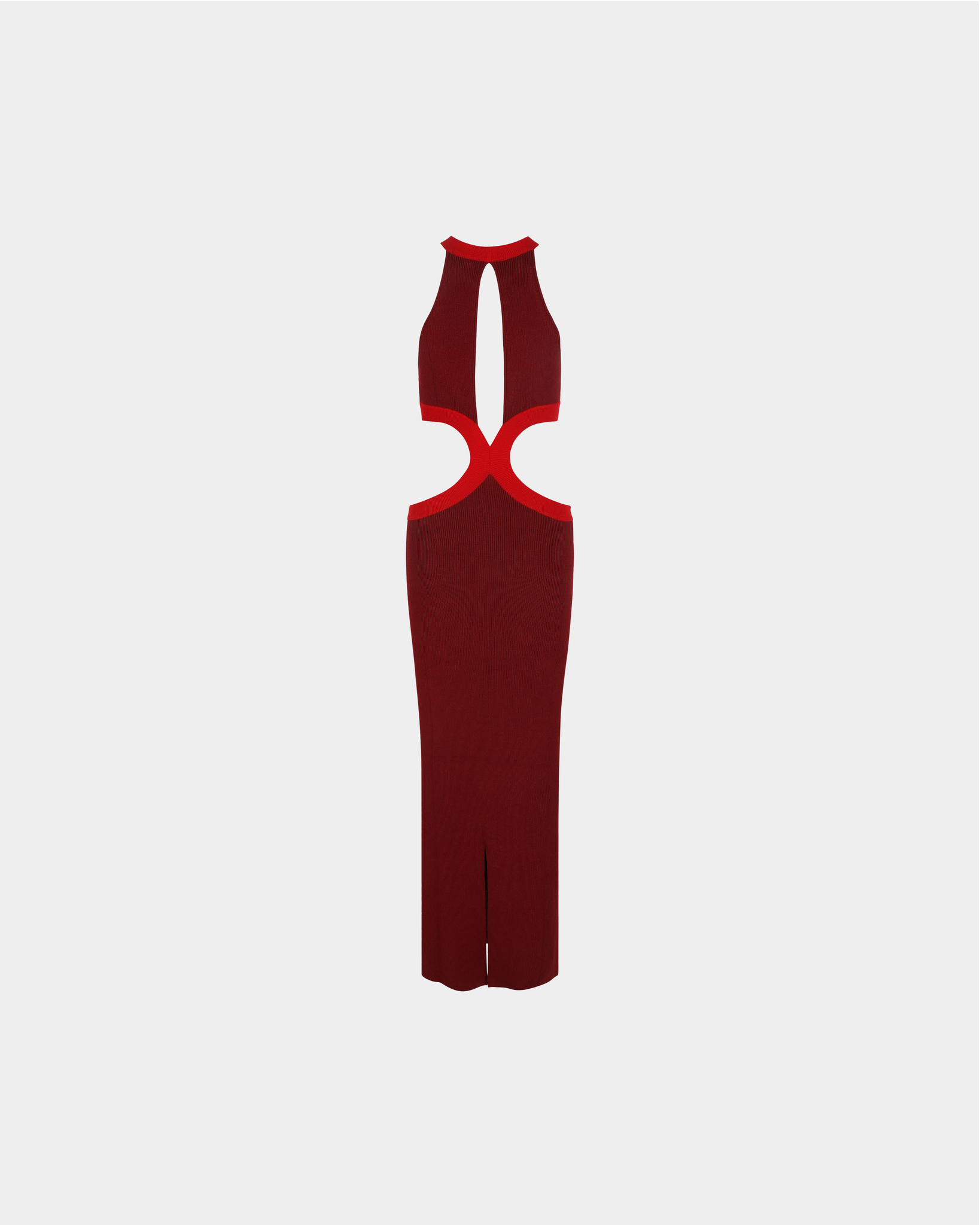 Bridget Dress in Maroon & Red