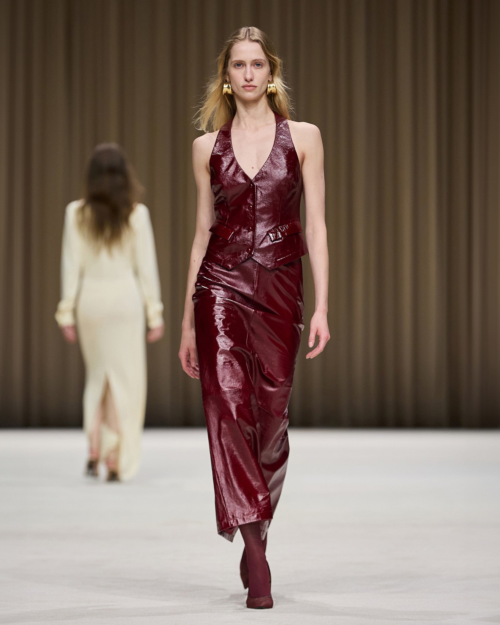 Sage Skirt in Oxblood