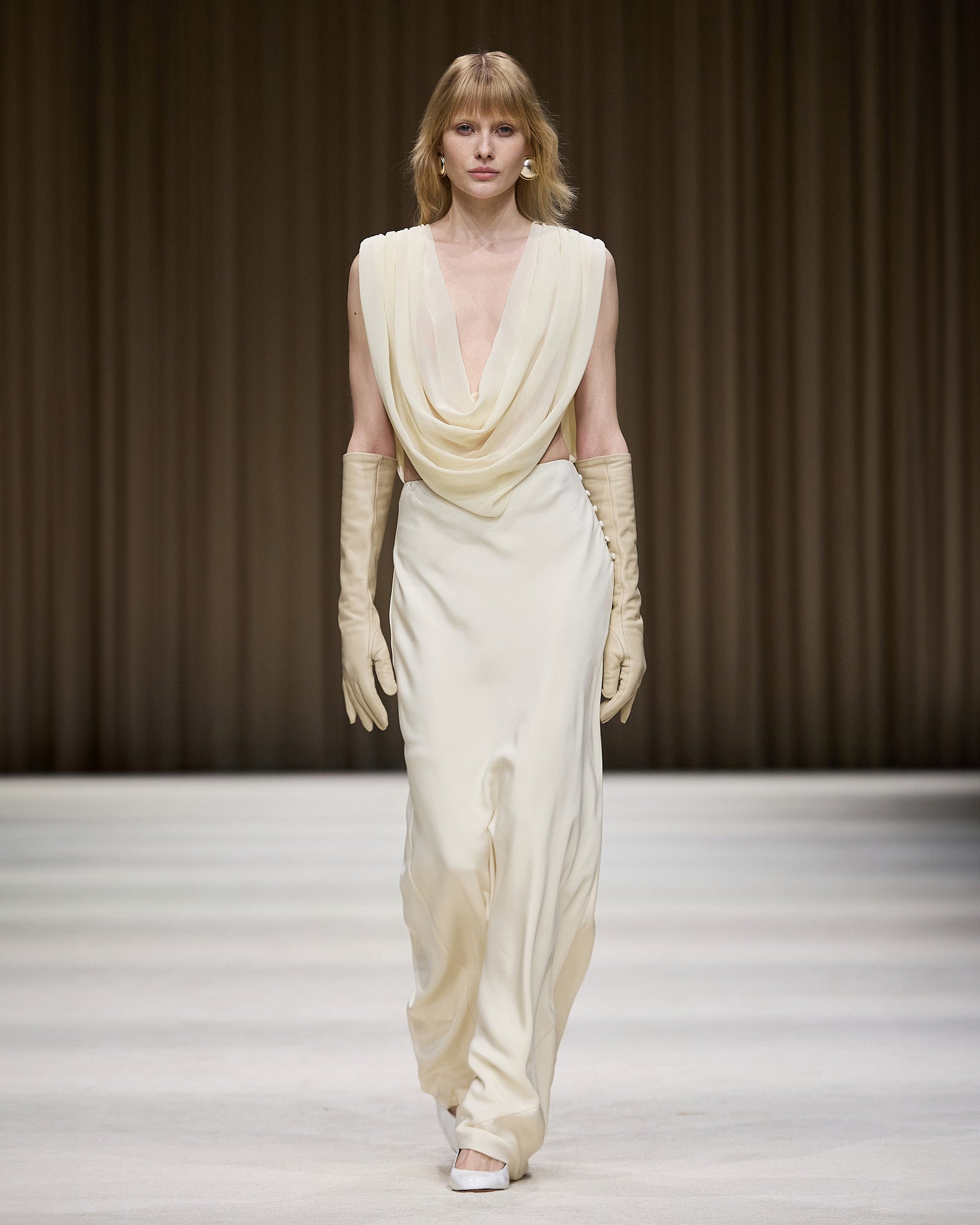 Vega Dress in Bone White