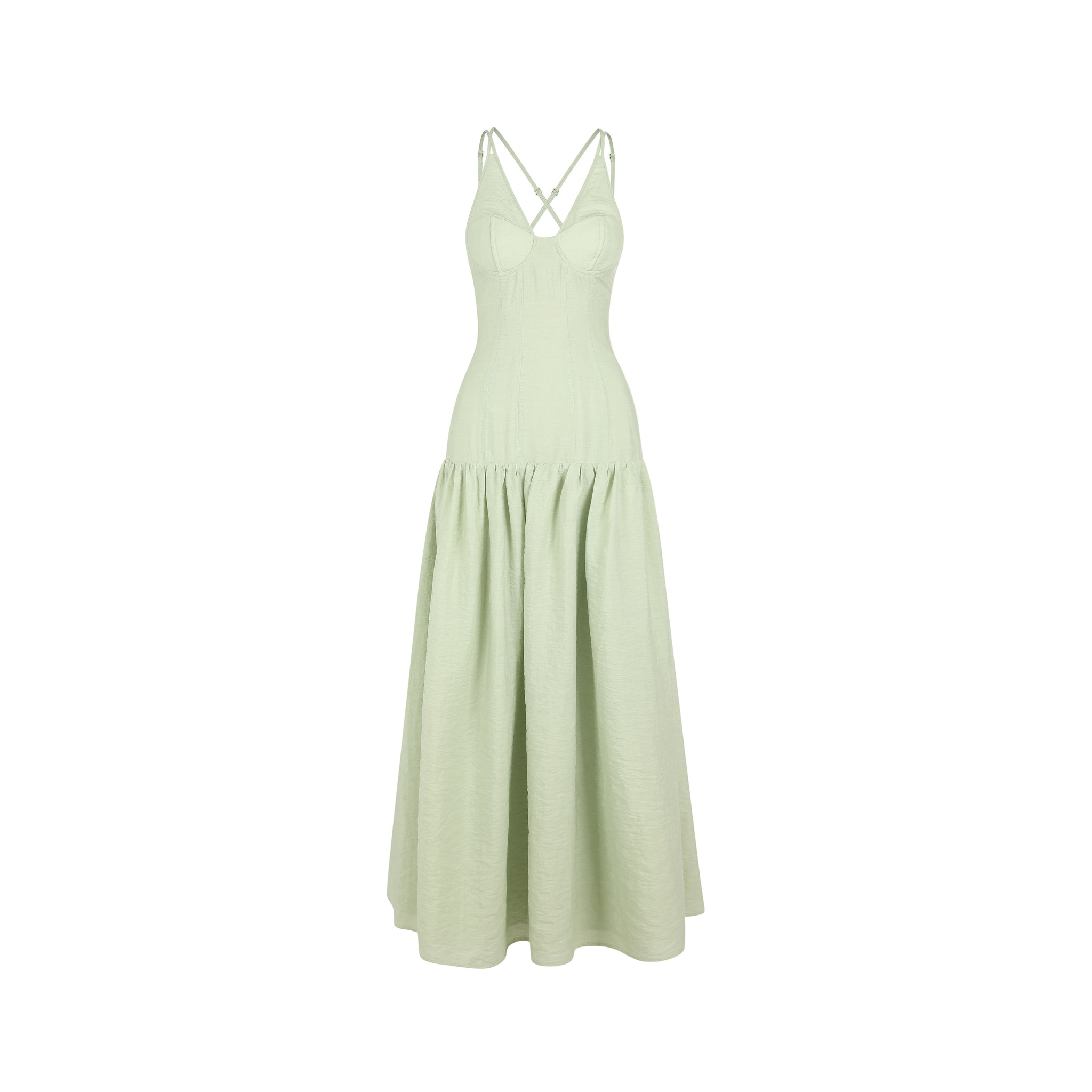 Honeymoon Dress-Sage Green