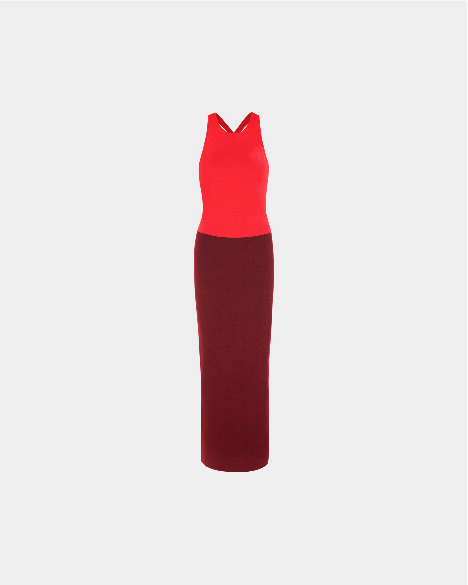 Ines Dress - Red And Burgundy