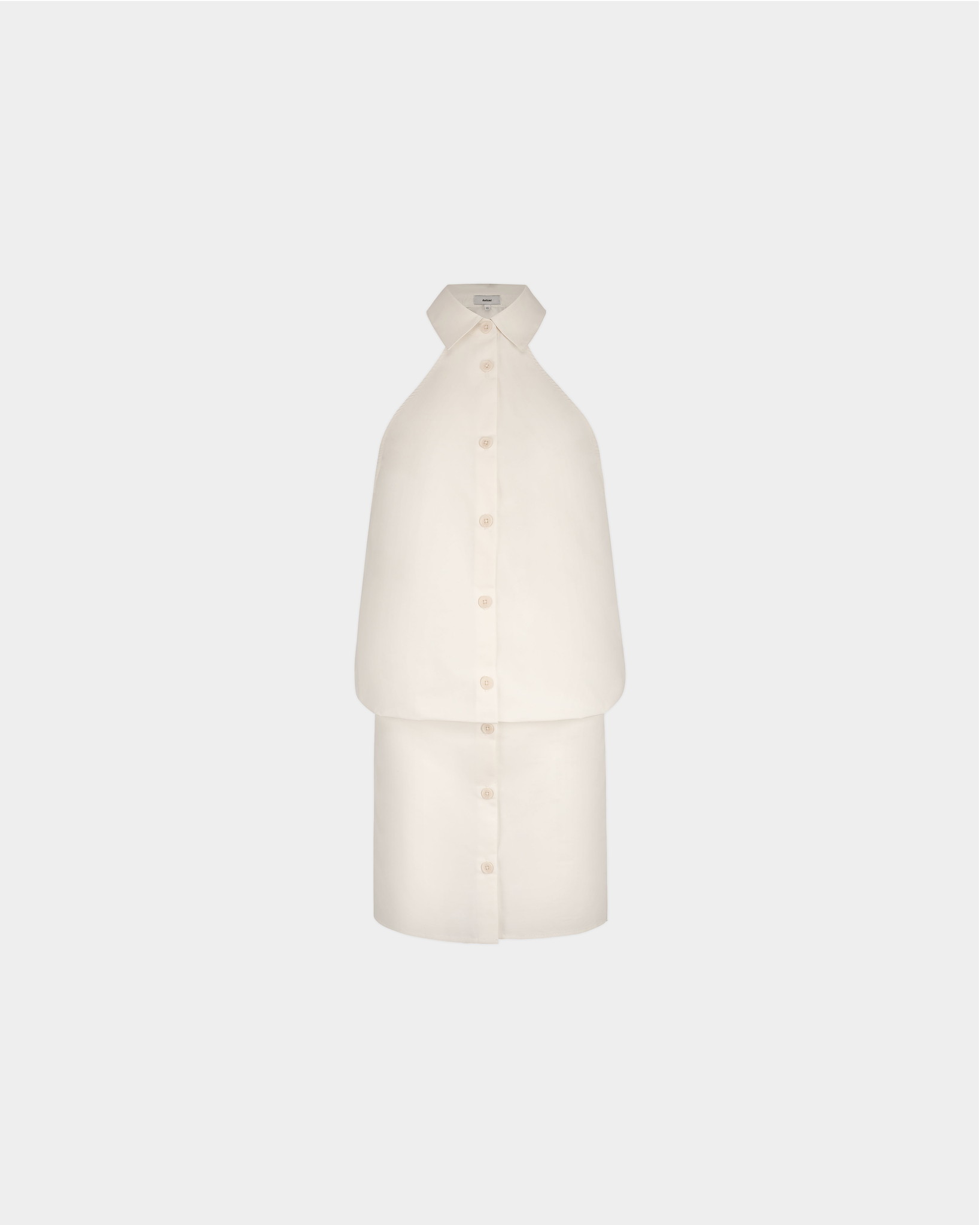 Yasmin Halter Shirt Dress - White