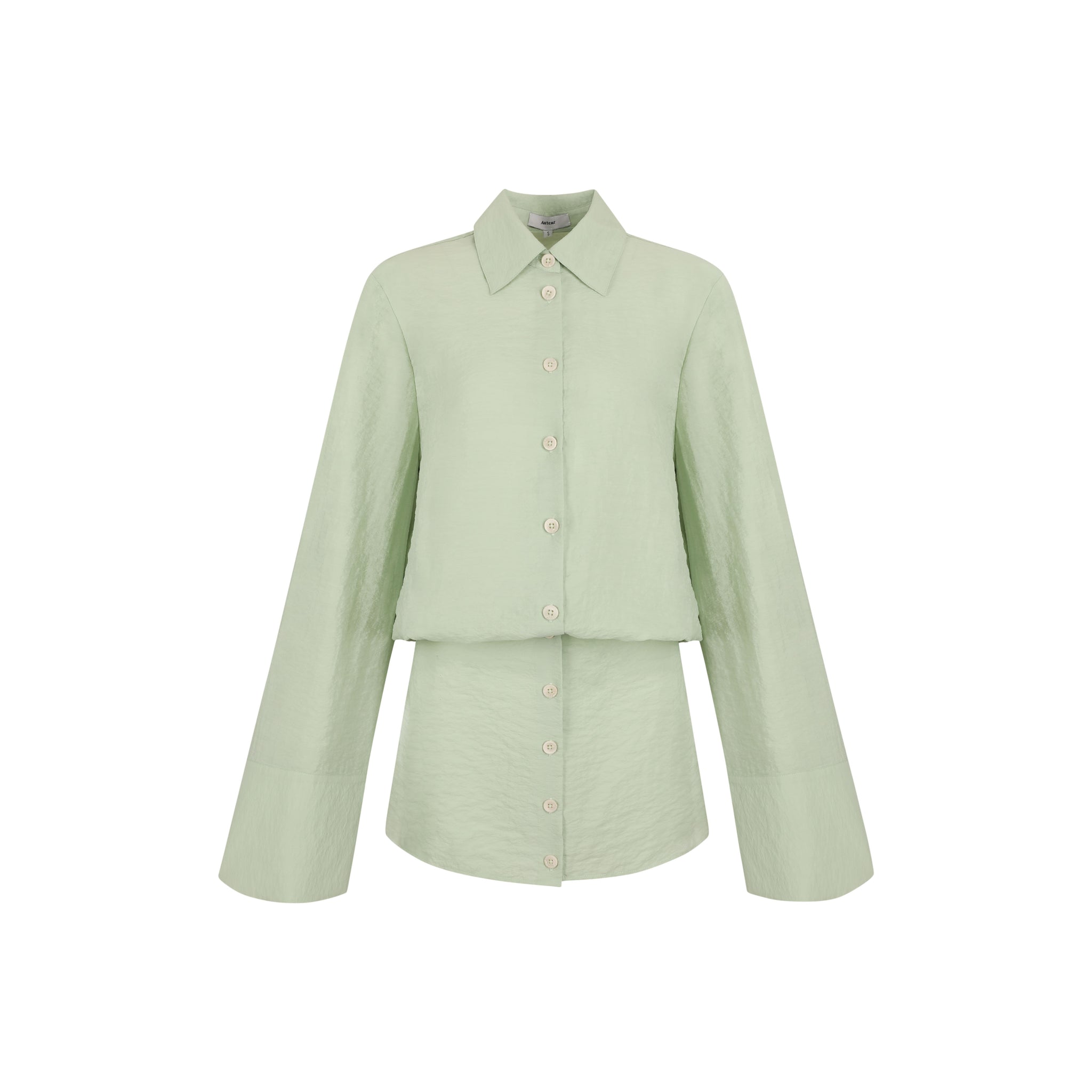 Yasmin Shirt Dress-Sage Green