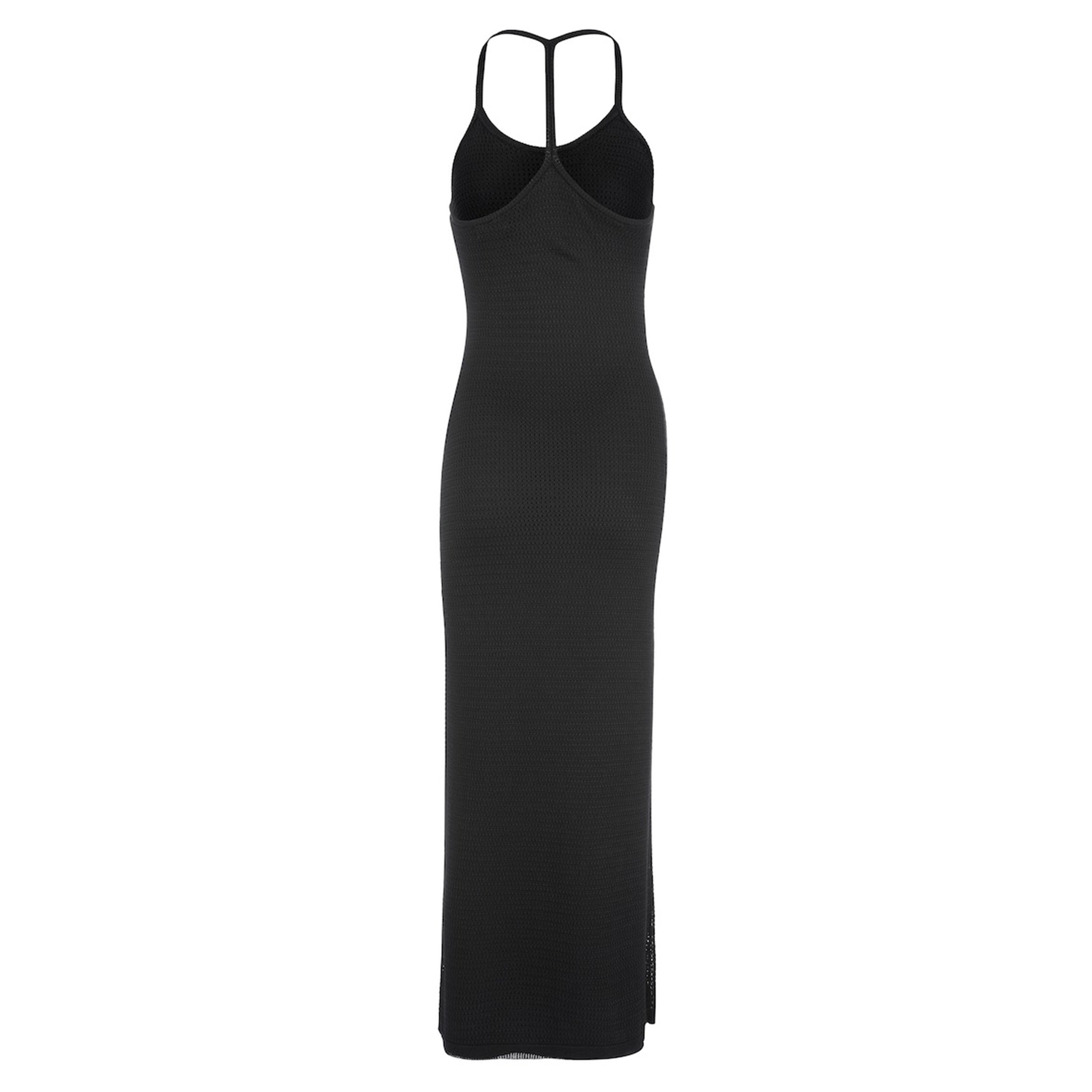Netting Racer Dress - Black