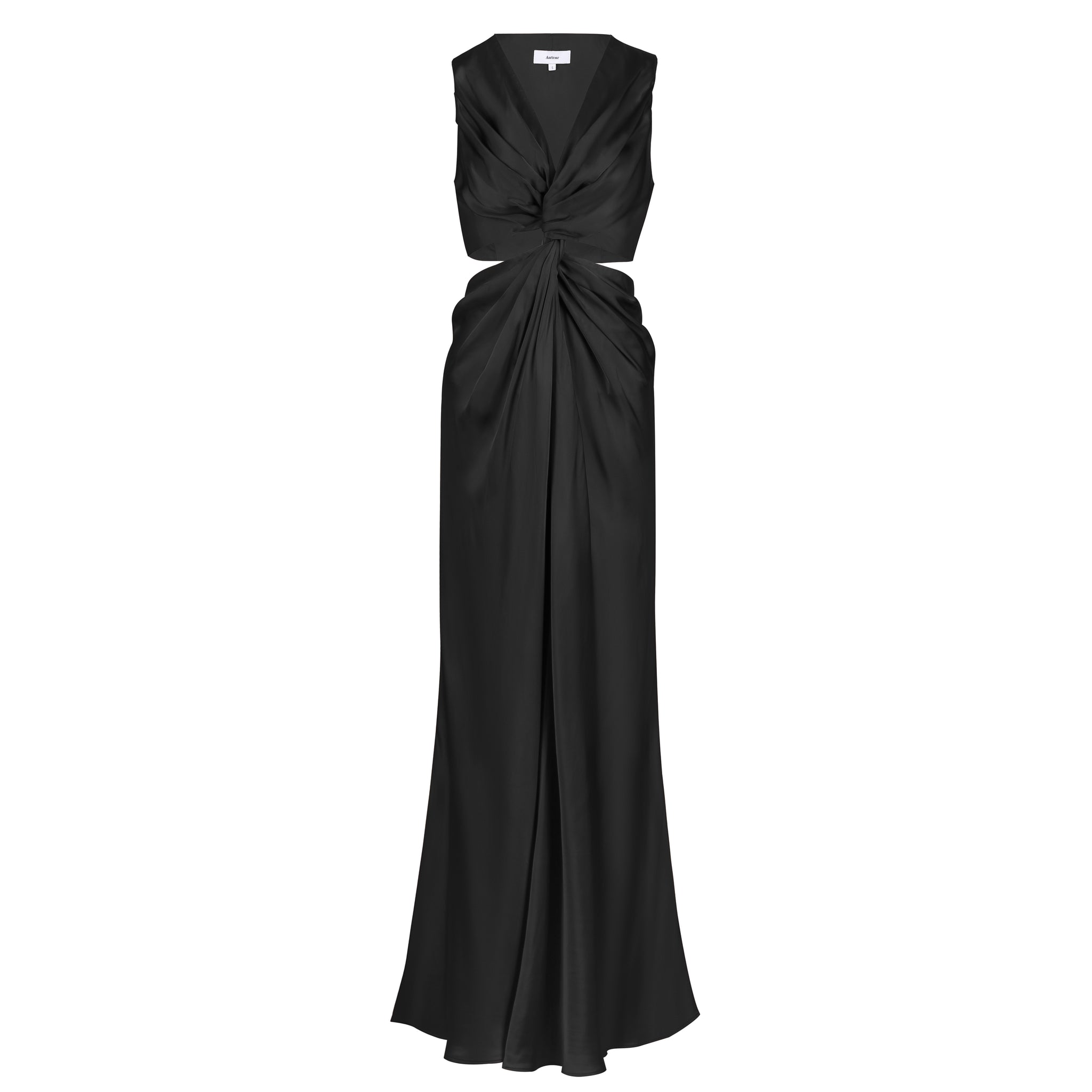 Luna Pearl Twist Dress - Black