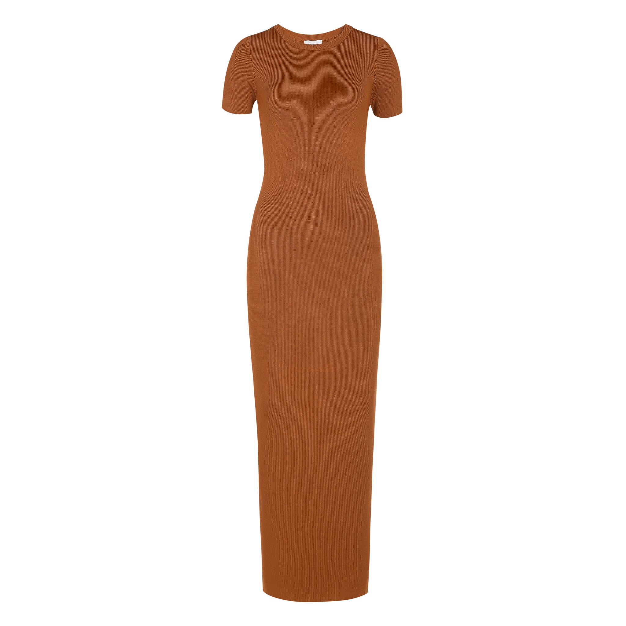 Rib Clover Dress - Brown