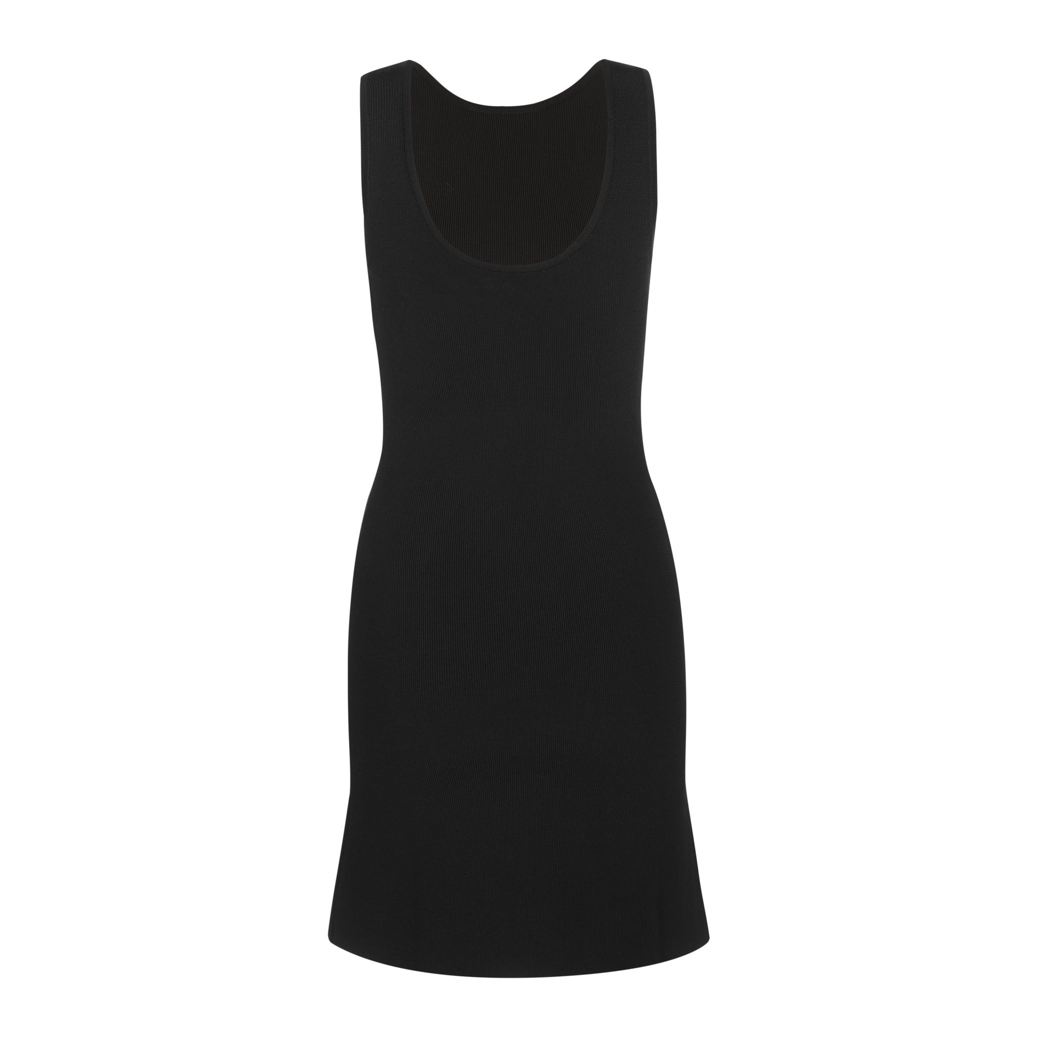 Charlotte Slit Knit Mini Dress - Black